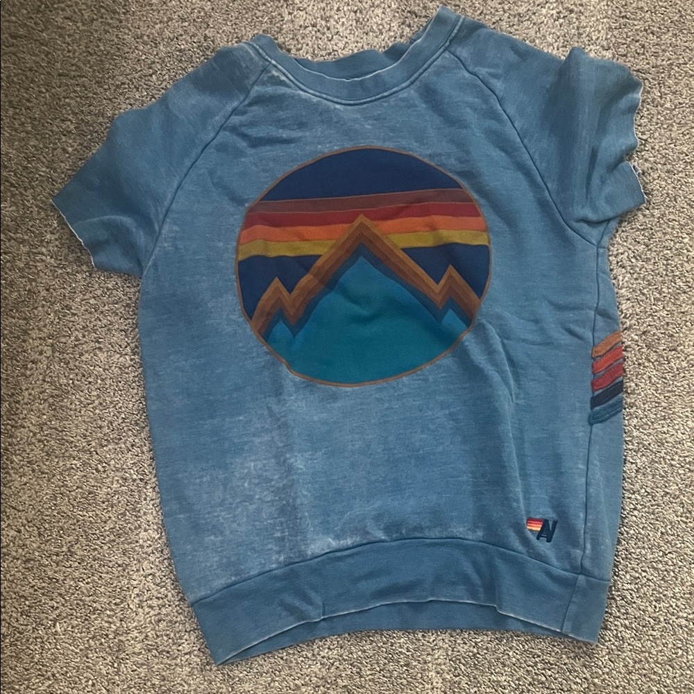 Rare Aviator Nation short sleeve sweatshirt size L